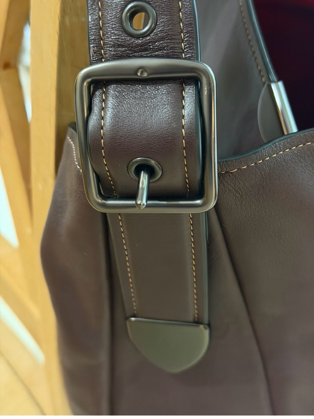 Coach Bedford smooth glove tanned leather hobo handbag EUC - Picture 13 of 15